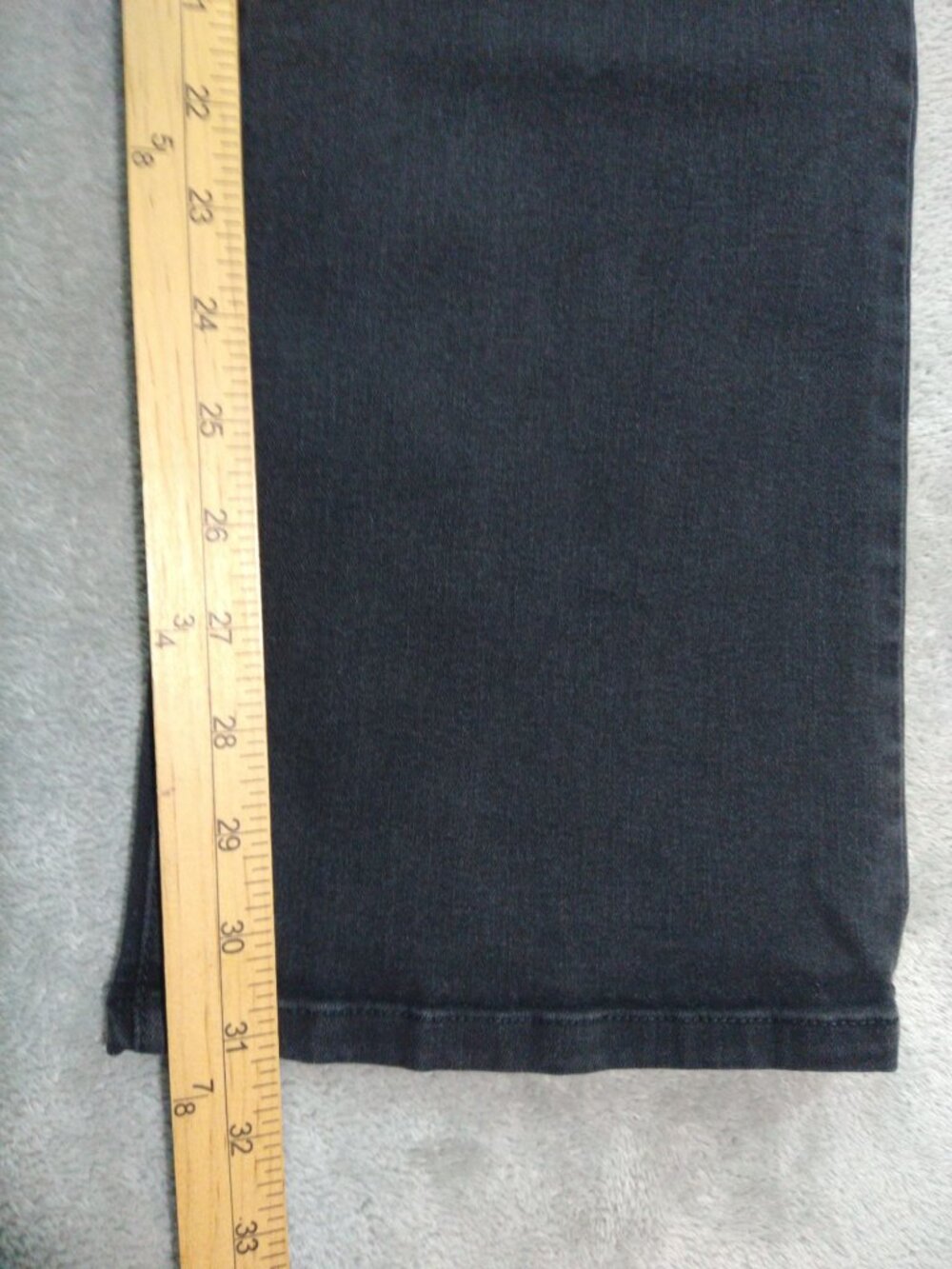 NYDJ Jeans Womens 14 Black Denim Bootcut Lift Tuck High Rise Stretch - Picture 5 of 10